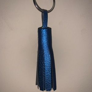 Faux Leather Tassel Keychain